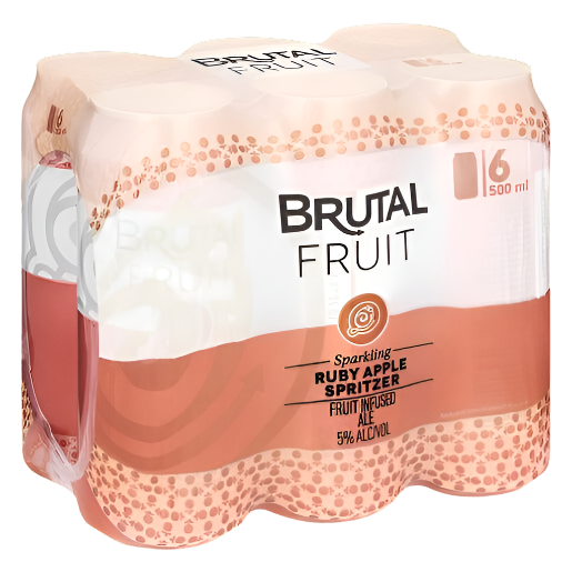 Brutal Fruit Ruby Apple Spritzer 6 x 500ml