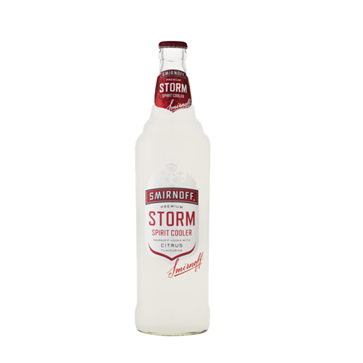 Smirnoff Storm Citrus Premium Spirit Cooler Bottle RTD 12 x 660ml